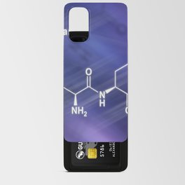Aspartame artificial sweetener, Structural chemical formula Android Card Case