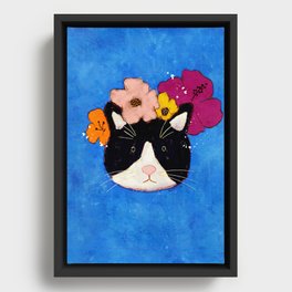 Miau Framed Canvas