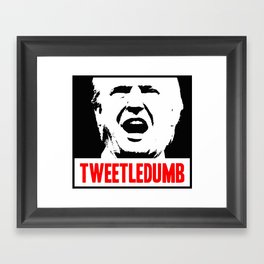 Tweetledumb Framed Art Print