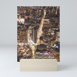 New York City at Night | Travel Photography Mini Art Print