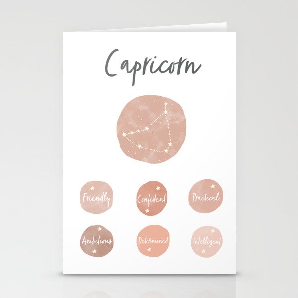 Capricorn Stationery Cards