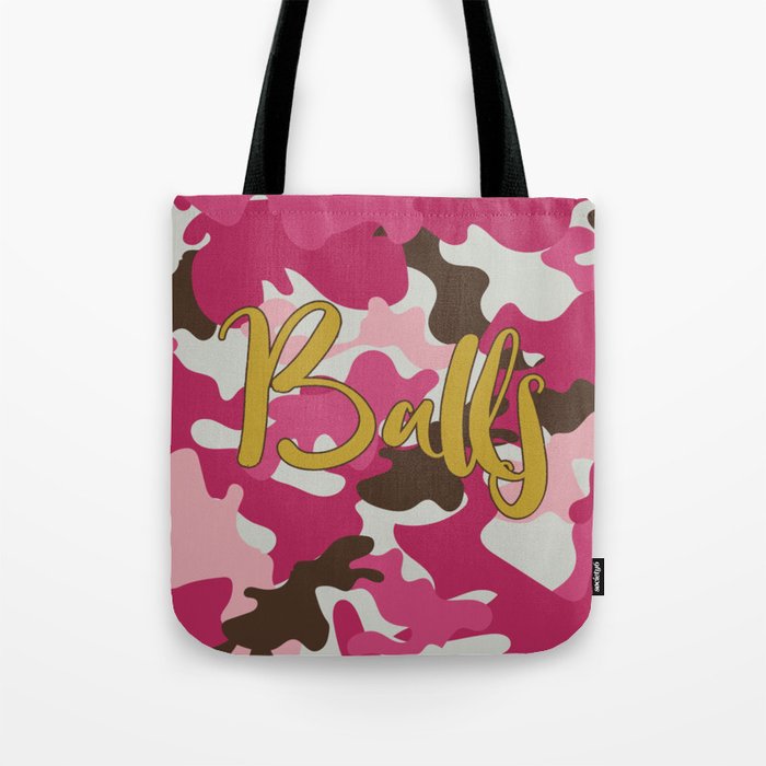 Pink camo cheap tote bag