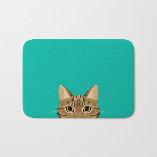 Tabby Cat Bath Mat