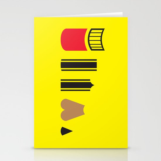 What a pencil looks like Stationery Cards
