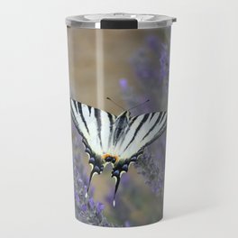 Stunning Swallowtail On Lavender Spike Photograph Travel Mug
