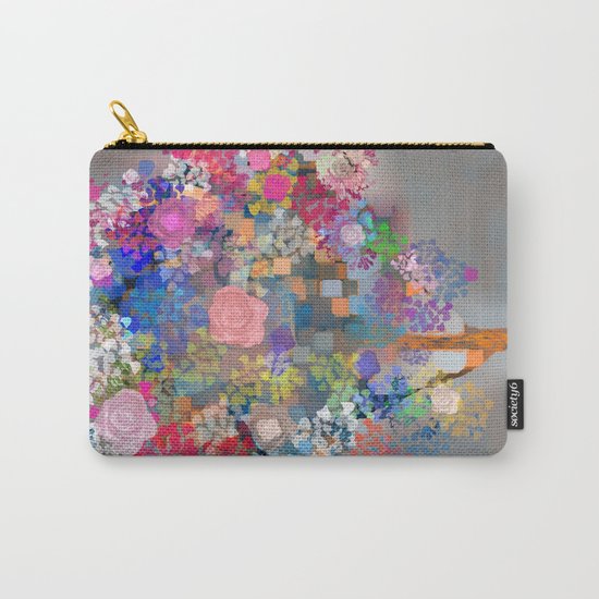 Floral abstract(56) Carry-All Pouch
