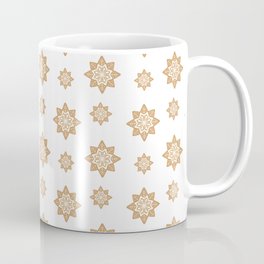 Gingerbread Snowflake Cookie Pattern Coffee Mug