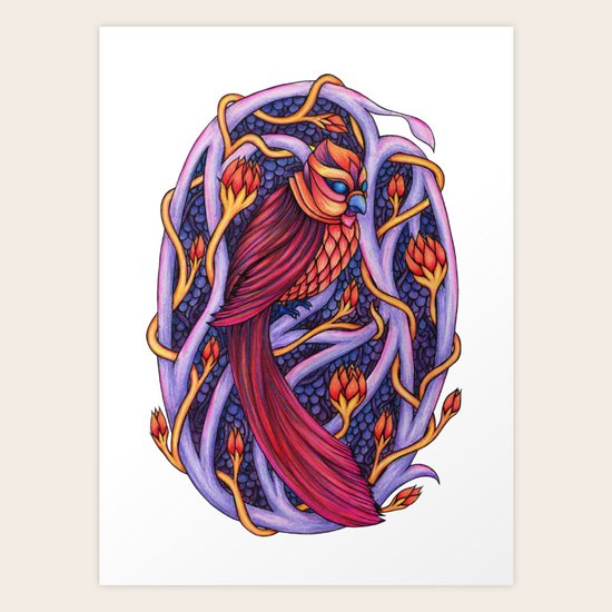 Red Sky Omen Art Print