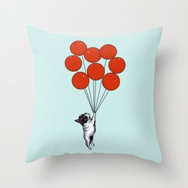 I Believe I Can Fly French Bulldog Throw Pillow