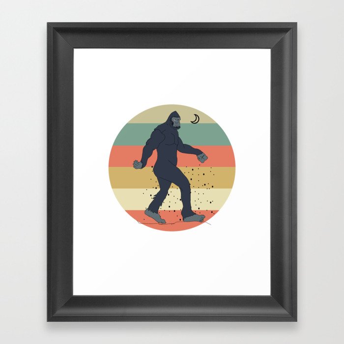 Bigfoot vintage Framed Art Print