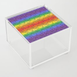 65 MCMLXV LGBT Rainbow Camouflage Pattern Acrylic Box