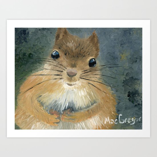 Last Nut for my Squirrel Art Print