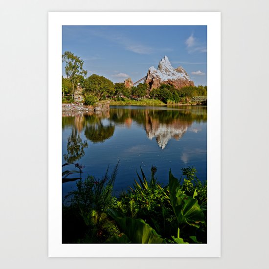 Flame Tree View Art Print