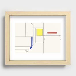 Afternoon train ride Recessed Framed Print