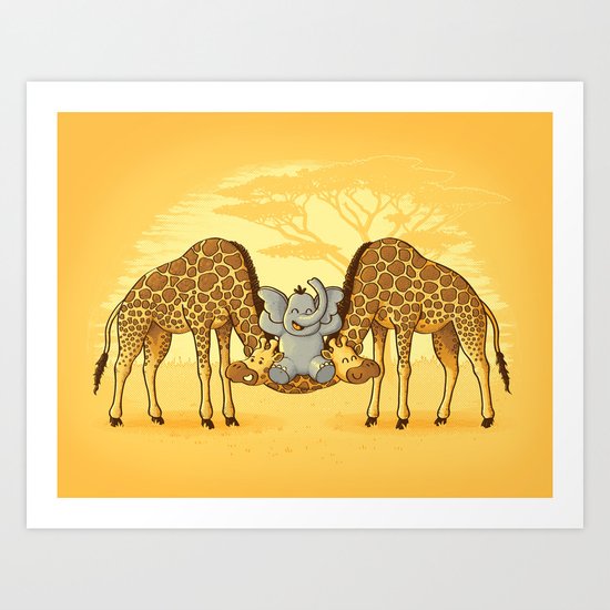 Safari Park Art Print