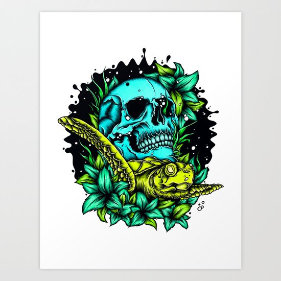 The Turtle Art Print
