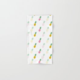 Pineapple Pattern by TinyTiniDesign Hand & Bath Towel