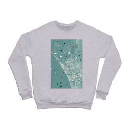 USA, Oceanside City Map Crewneck Sweatshirt