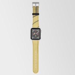 Minimal Yellow Gold Zen Lines Curvature Apple Watch Band