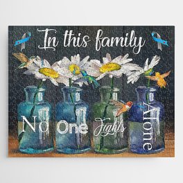Diabetes awareness In this family no one fights alone poster Jigsaw Puzzle