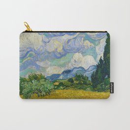 Wheat Field With Cypresses by Vincent Van Gogh Carry-All Pouch