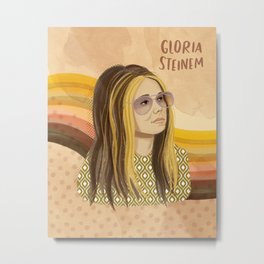 Gloria Steinem Metal Print