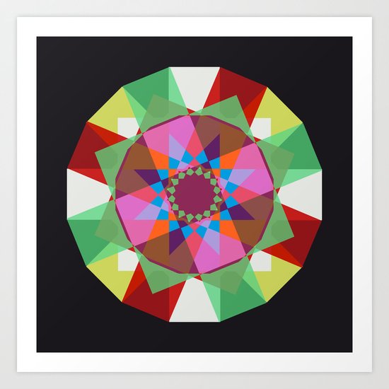 Mandaliscope 3 Art Print