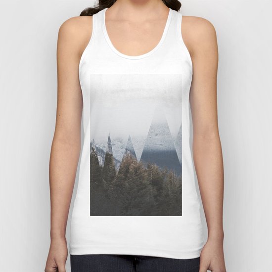 Winter Mountains Unisex Tank Top