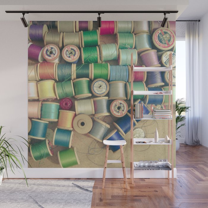 Cotton Reels Wall Mural