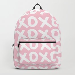 XOXO Print Pink Hugs And Kisses Minimalistic Fashion Wall Art Preppy Modern Decor XOXO Pattern Backpack | Love, Hug, Modern, Xoxoprint, Kiss, Pattern, Hugsandkisses, Streetart, Kisses, Graffiti 