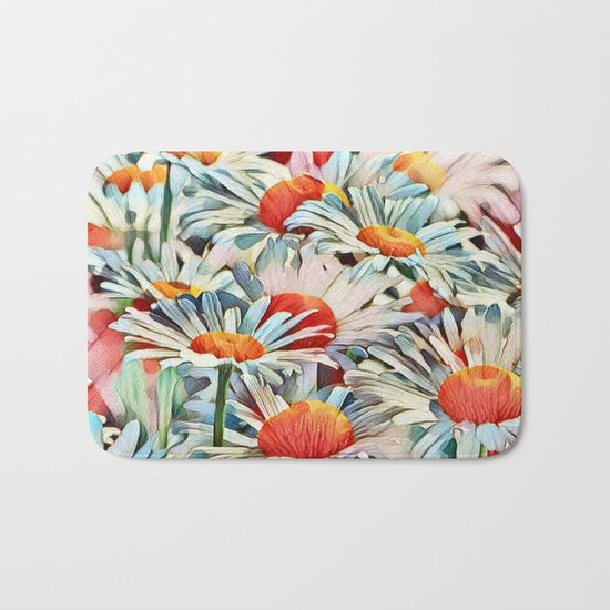 Sunshine Daisies Bath Mat
