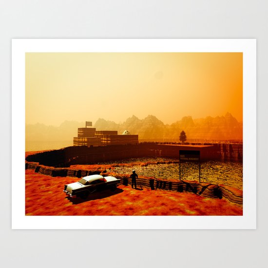 Mars National Monument Art Print