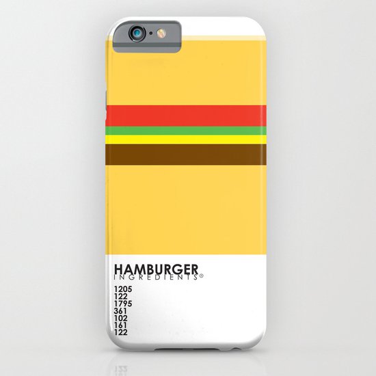 Pantone Food - Hamburger iPhone & iPod Case