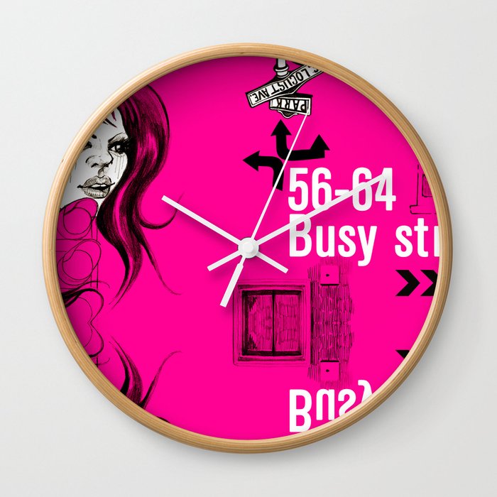 Busy streets Wall Clock