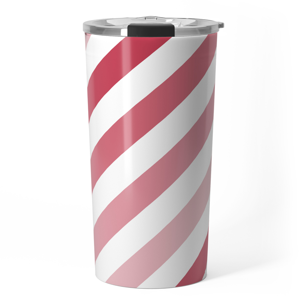 Society6 Pink Ombre Travel Mug By Leilakuns From Society6 Shefinds