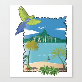 Bora bora Tahiti Canvas Print