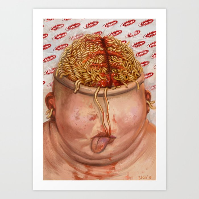Gluttony Art Print