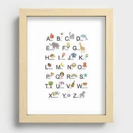 Alphabet for children Recessed Framed Print