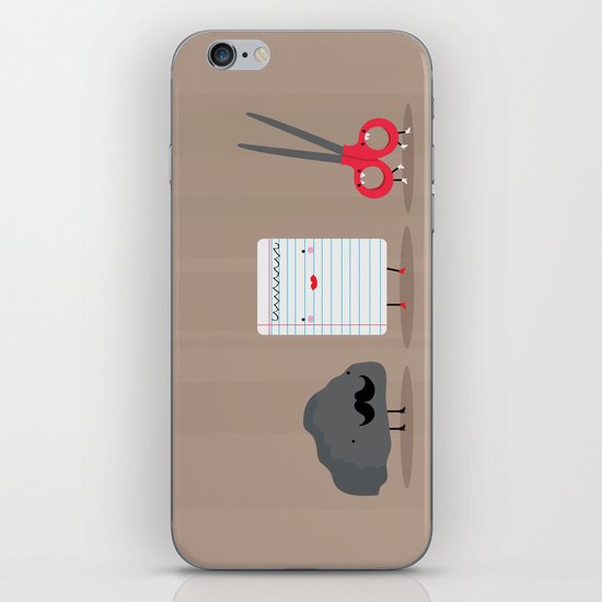 Rock paper scissors iPhone Skin