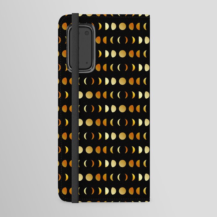 Celestial Moon phases in gold	 Android Wallet Case