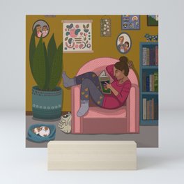 Book Nook Mini Art Print