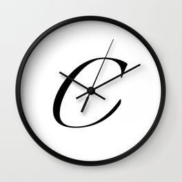 The Letter 'C' Wall Clock