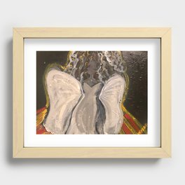 She Talks To Angels Recessed Framed Print