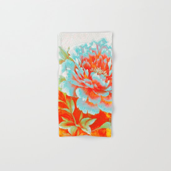 textured floral Hand & Bath Towel