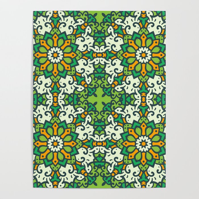 Traditional Moroccan Pattern Poster