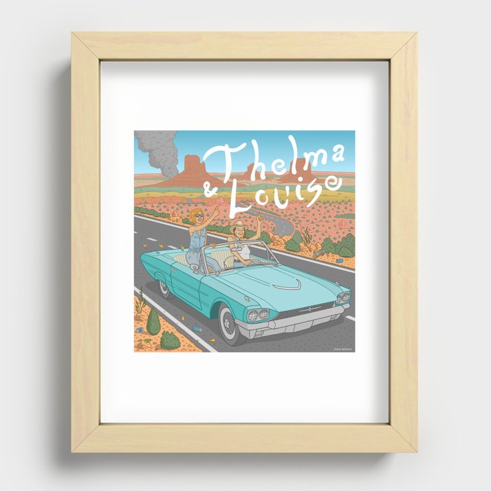 Thelma And Louise Recessed Framed Print