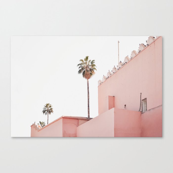 Moroccan Pink House Canvas Print
