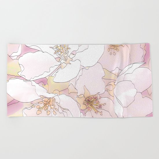 flowers Beach Towel