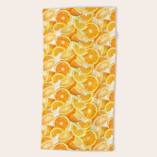 Oranges Beach Towel