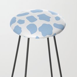 cow print - blue Counter Stool
